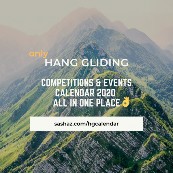 Hang gliding competitions calendar