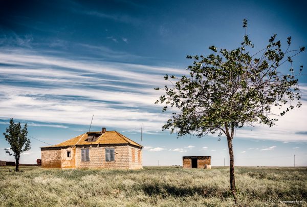 A remote house in the middle of nowhere