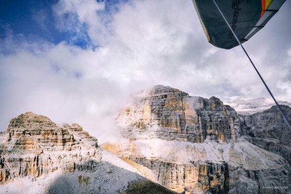 Dolomites Hang Gliging Sella Towers